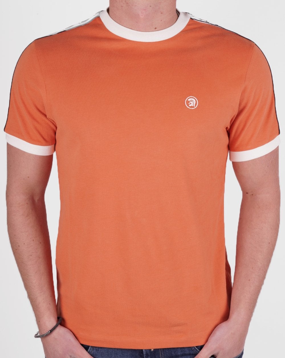 Trojan Taped Sleeve T-shirt Orange