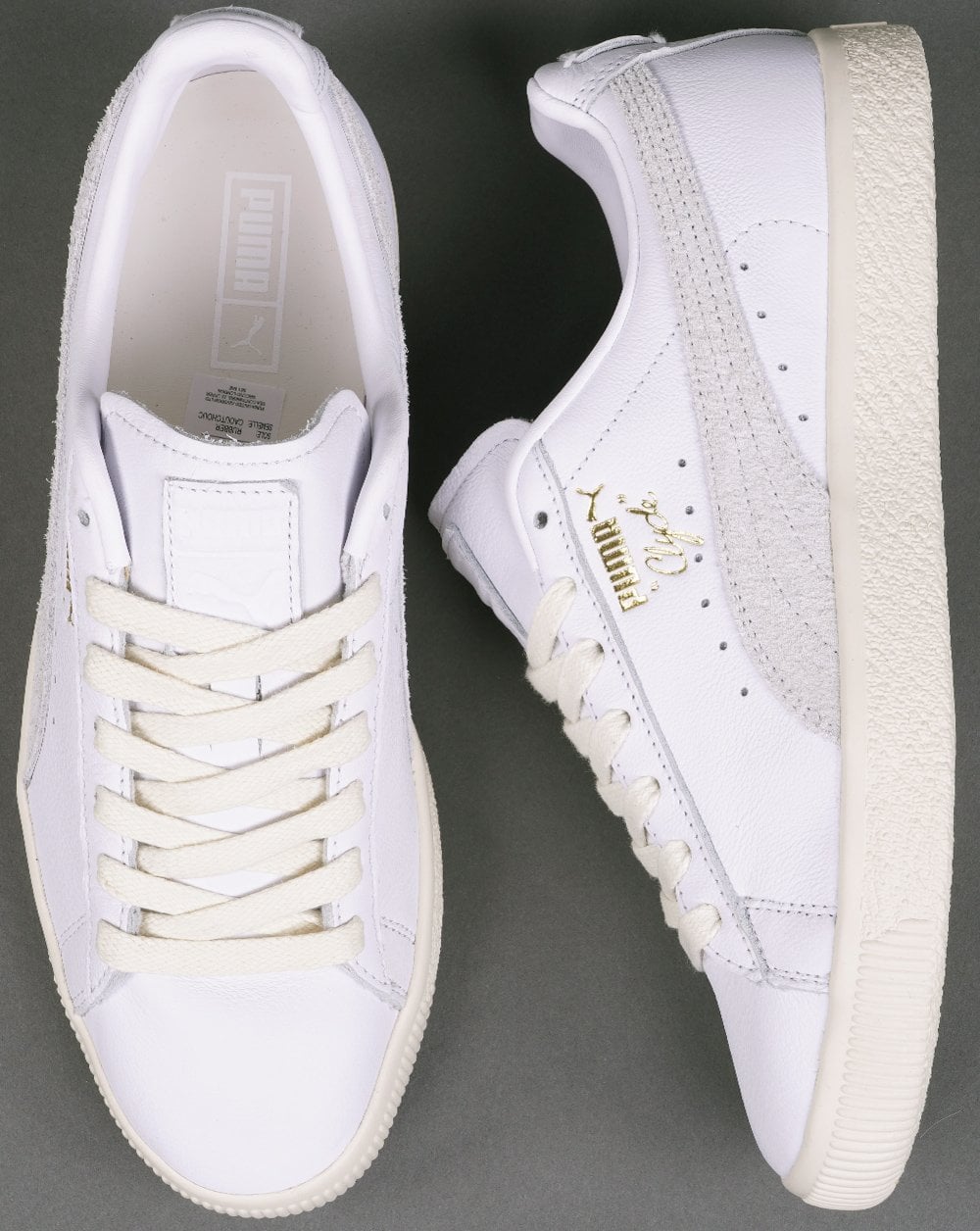 Puma Clyde Base Trainer Whisper White