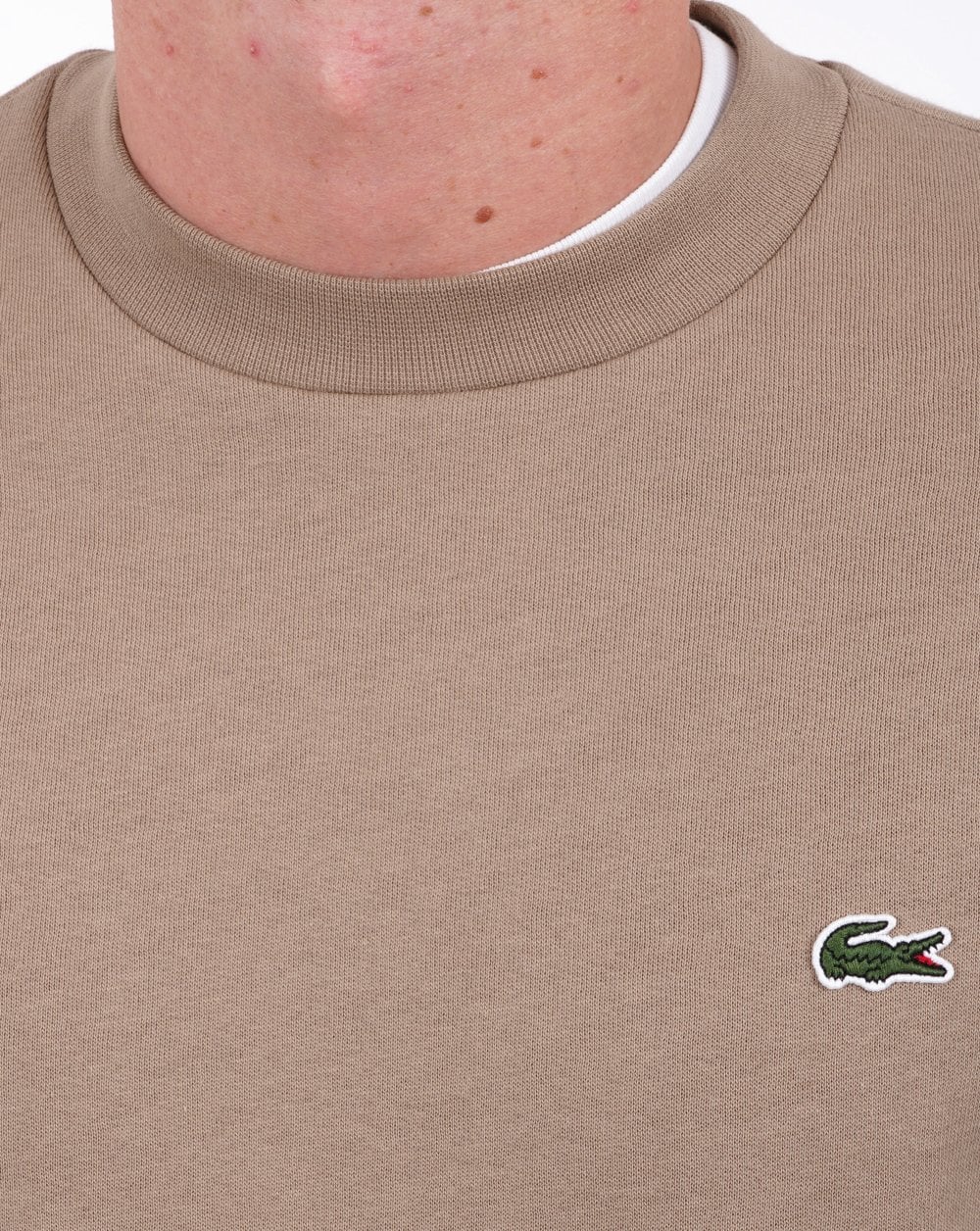 Lacoste Cotton Sweatshirt Dark Sand