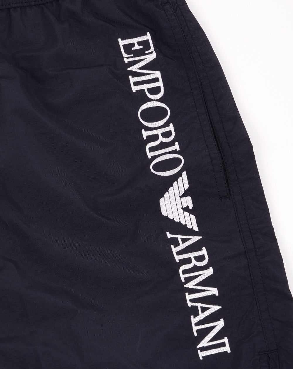 Emporio Armani Logo Swim Shorts Black