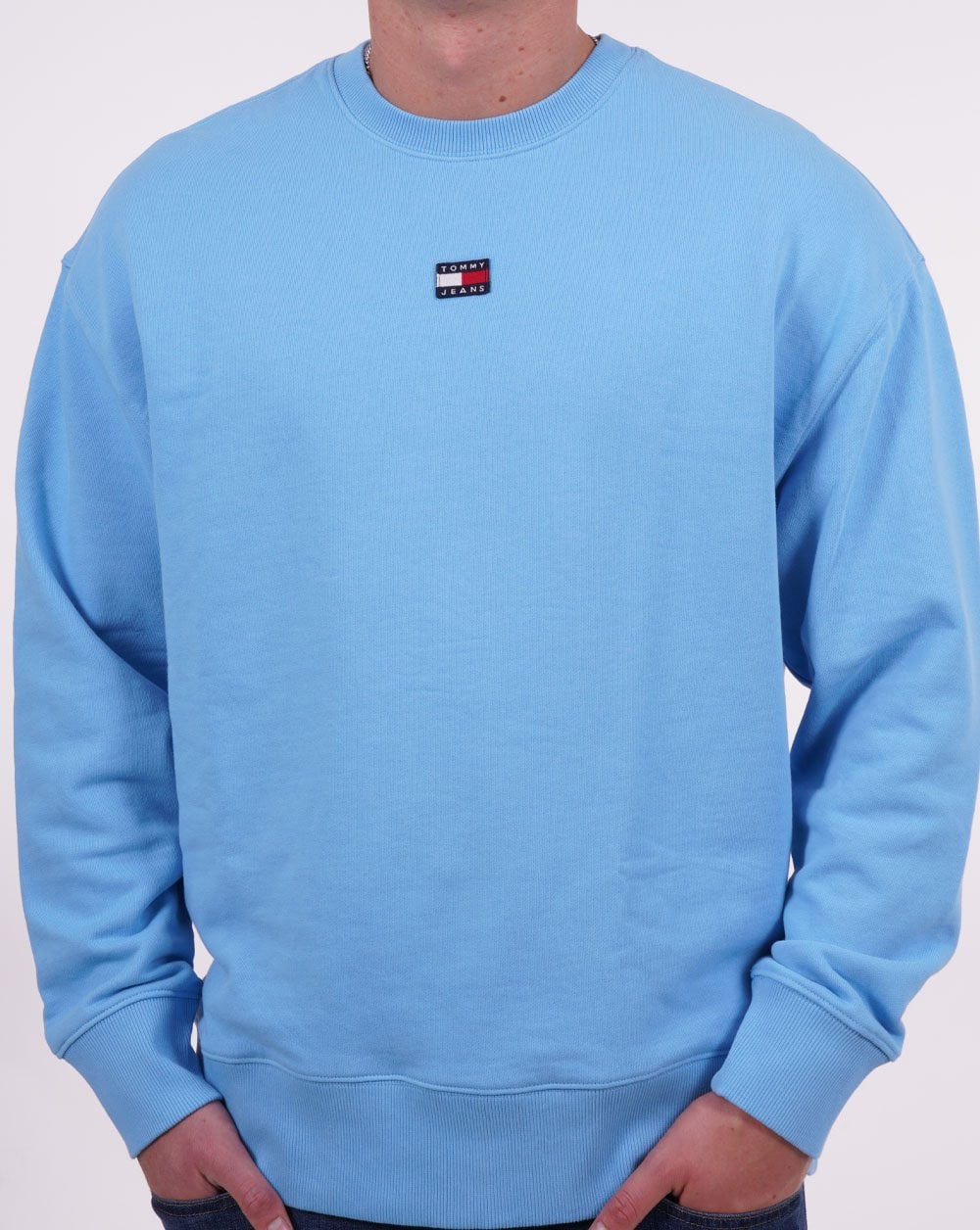 Tommy Jeans Badge Sweatshirt Sky Blue