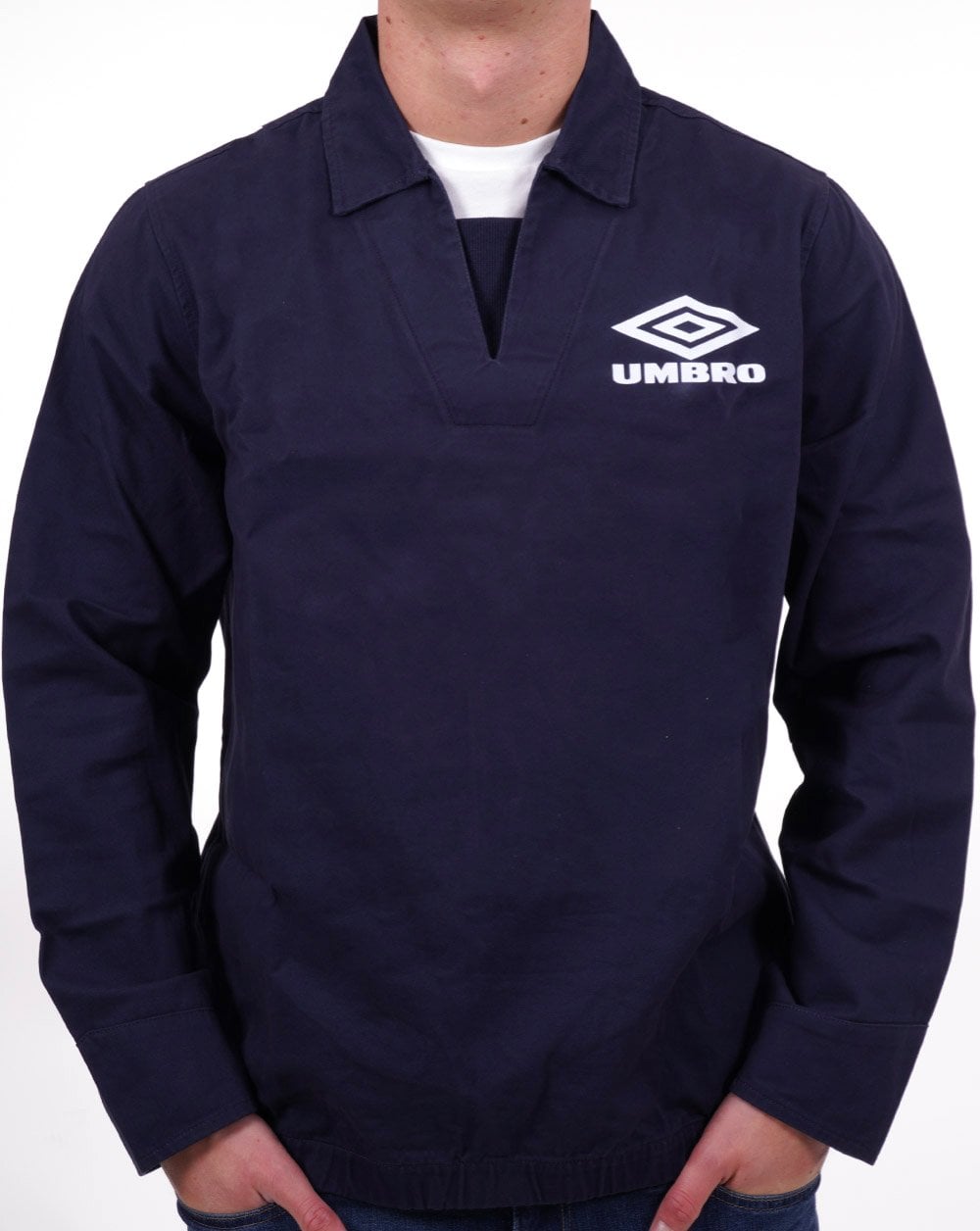 Umbro Drill Top Dark Navy | 80s Casual Classics – 80's Casual Classics