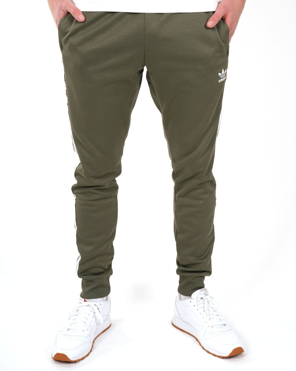 Adidas Originals Superstar Track Pants Olive Green