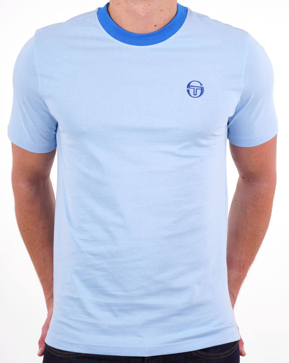 Sergio Tacchini Terme T Shirt Sky Blue