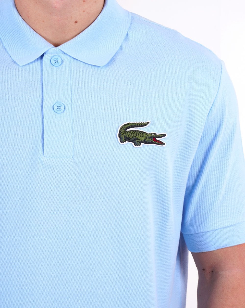 Lacoste Large Croc Polo Shirt Sky Blue
