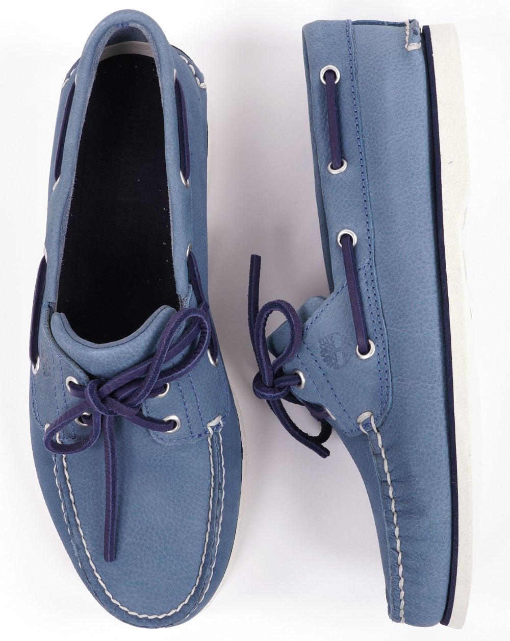 Timberland Classic 2 Eye Boat Shoe Blue Nubuck