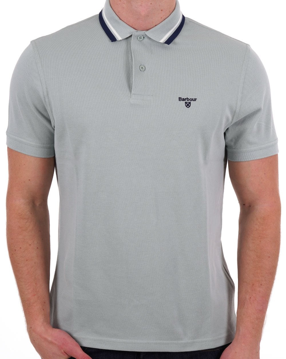 Barbour Otterburn Polo Shirt Blue Chalk