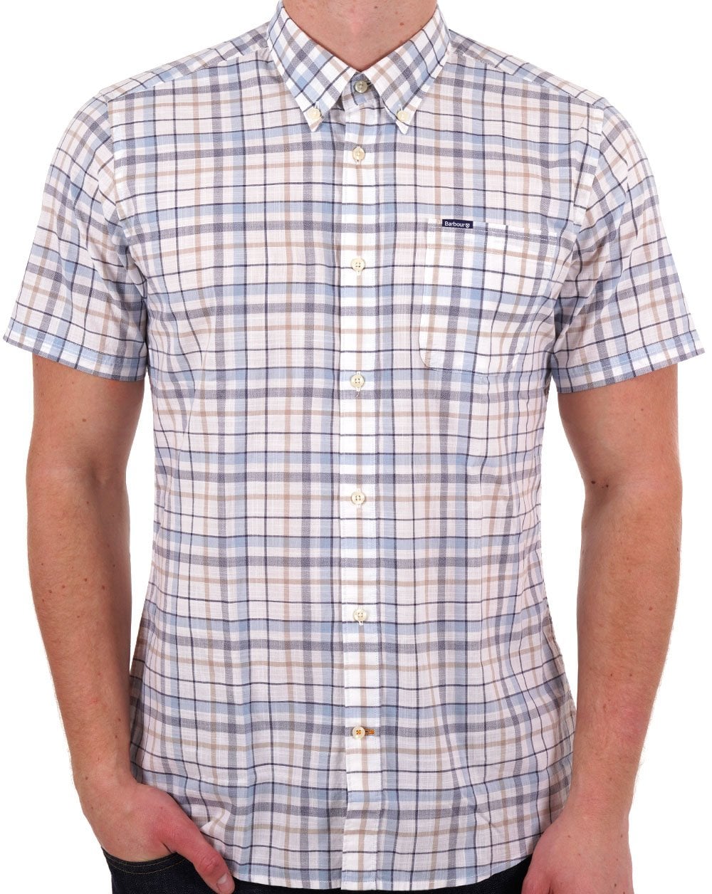 Barbour Adderstone Short Sleeve Tailored Shirt White