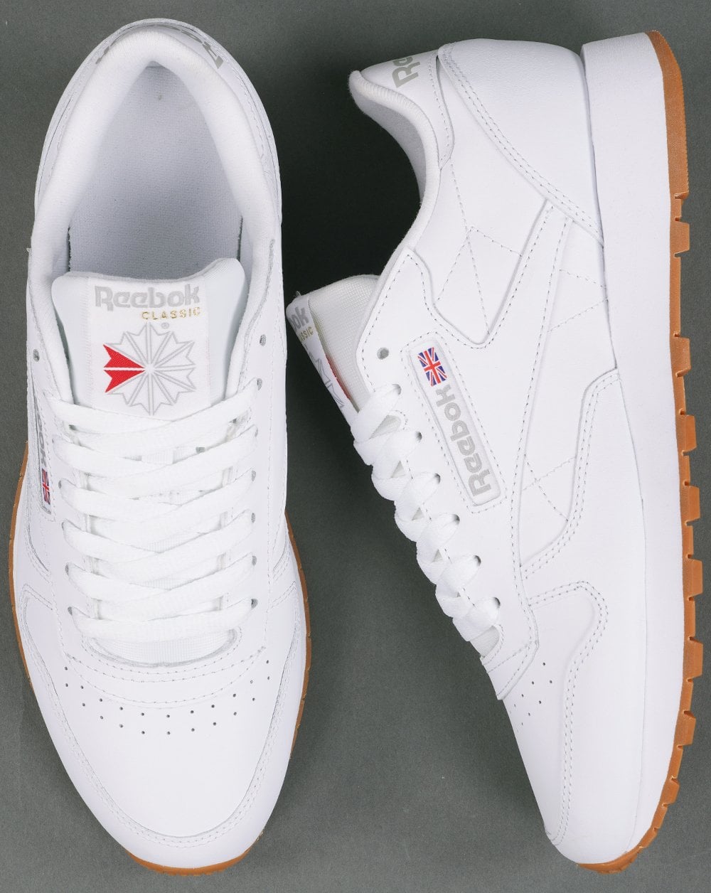 Reebok Classic Leather Trainers White/Gum