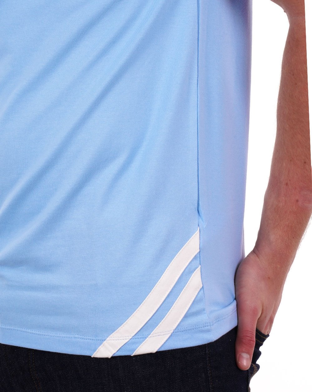 Sergio Tacchini 2 stripe T Shirt Sky Blue
