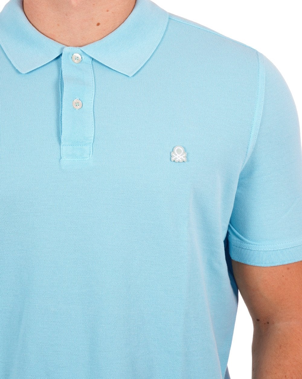 Benetton Polo Shirt Light Blue