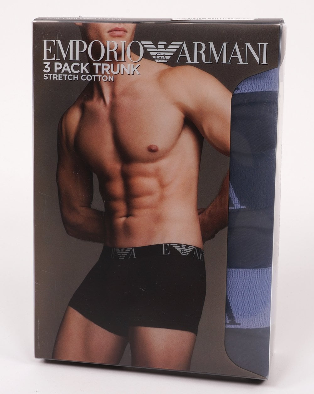 Emporio Armani 3 Pack Boxer Shorts Navy/Blue