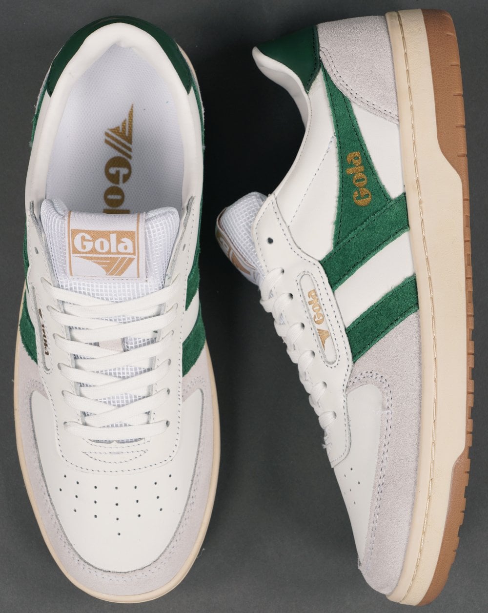 Gola Hawk Trainer White/Dark Green