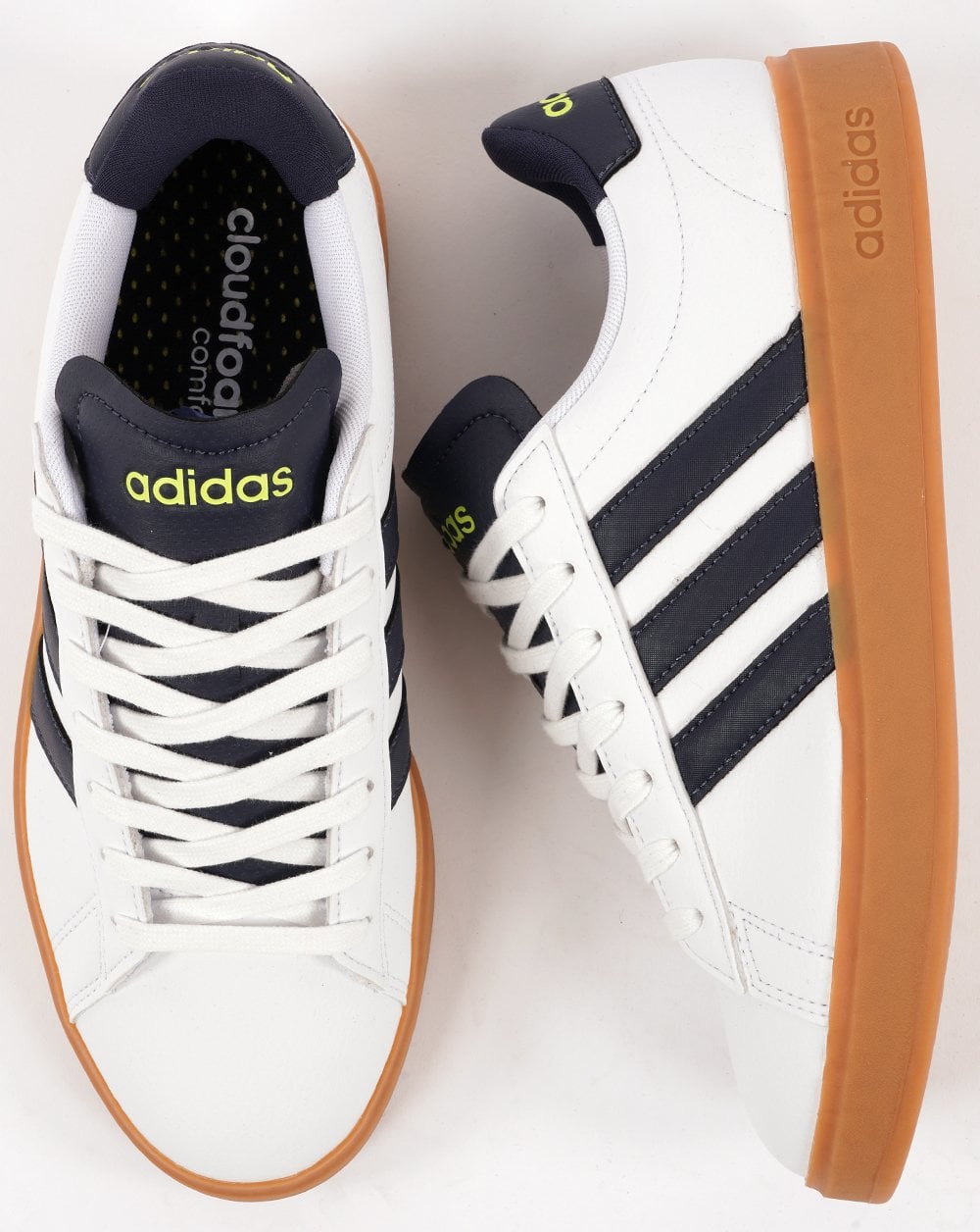 Adidas Grand Court 2.0 Trainers White/Navy/Gum