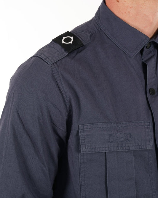 Ma.Strum Ma.strum Pd Patch Pocket Parade Overshirt Ink Navy