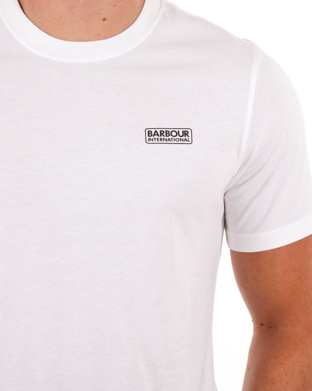 Barbour International Small Logo T-shirt White/Black