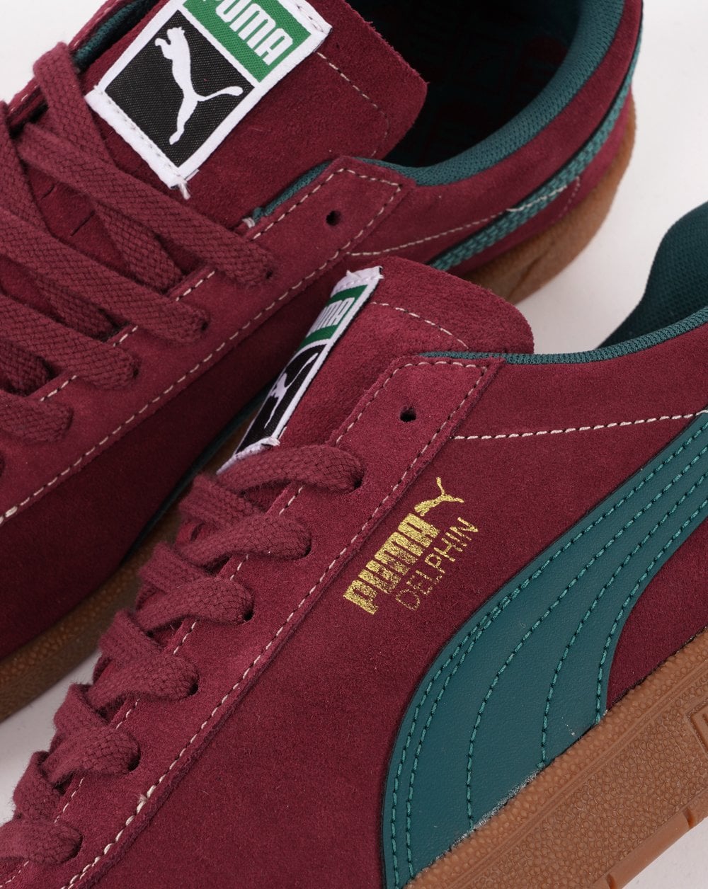 Puma Delphin Trainer Claret/Dark Green
