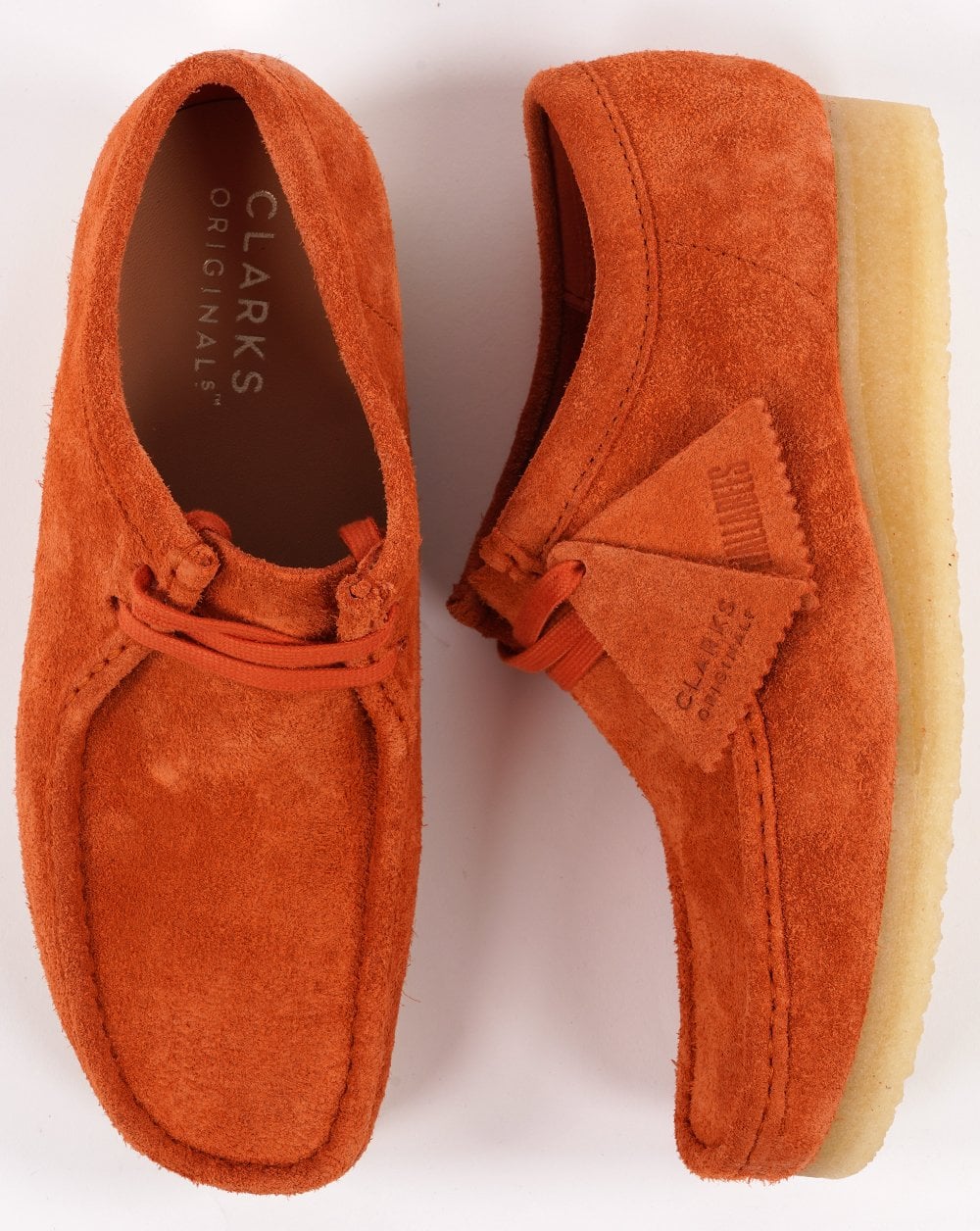Clarks Originals Wallabee Shoe Burnt Orange