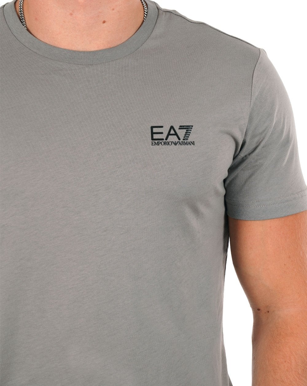 EA7 Classic T Shirt Grey Flannel