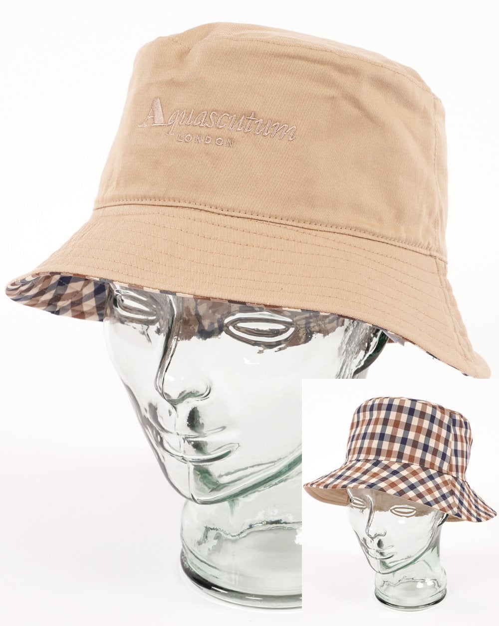 Aquascutum Reversible Bucket Hat Sand