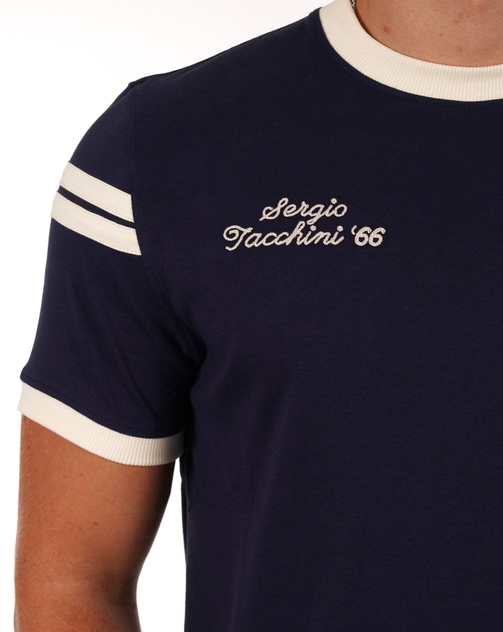 Sergio Tacchini Aless T Shirt Navy Blue