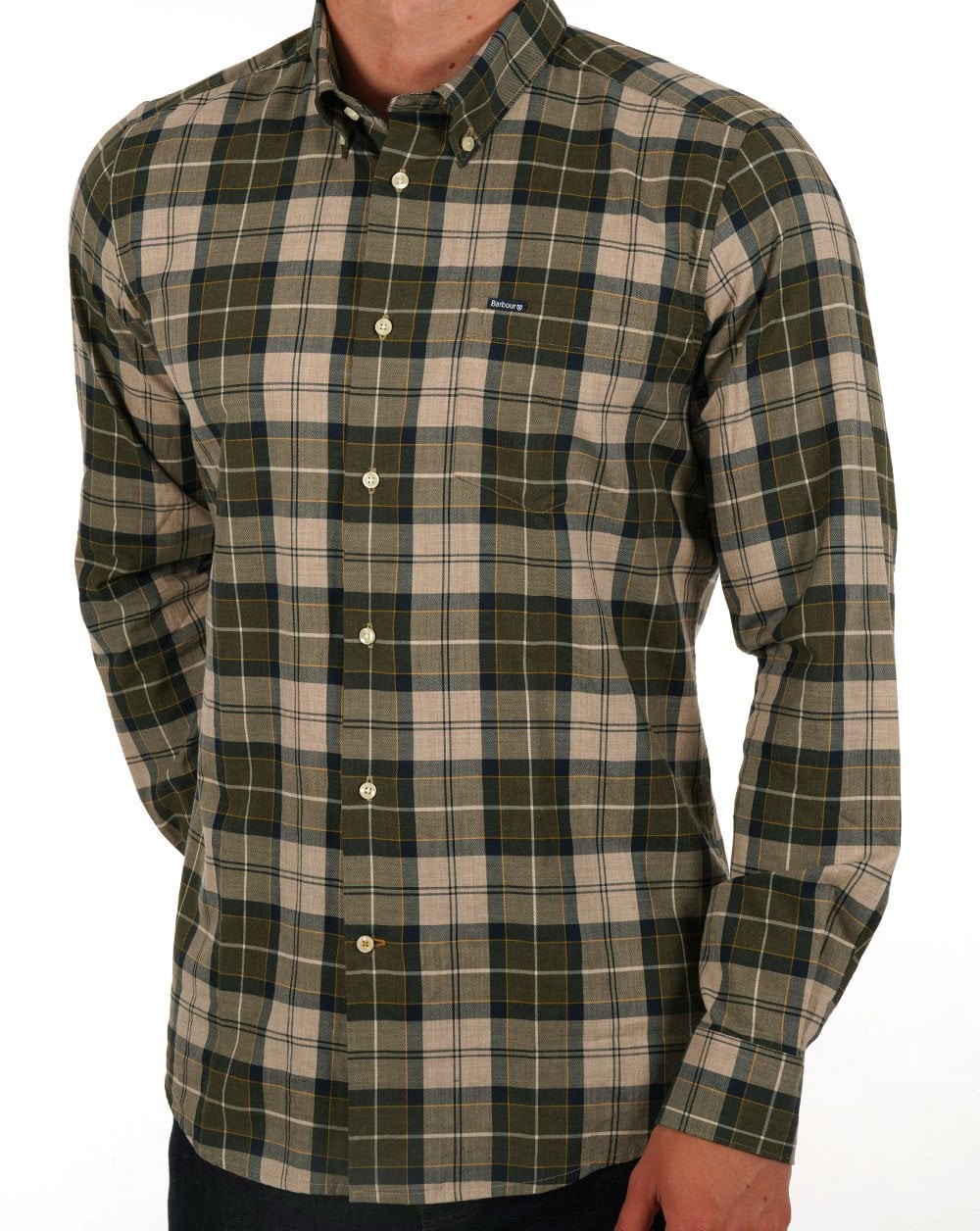 Barbour Wetherham Tailored Shirt Forest Green