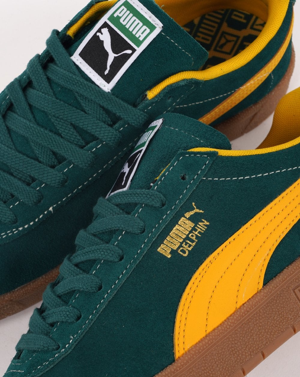 Puma Delphin Trainer Dark Green/Yellow