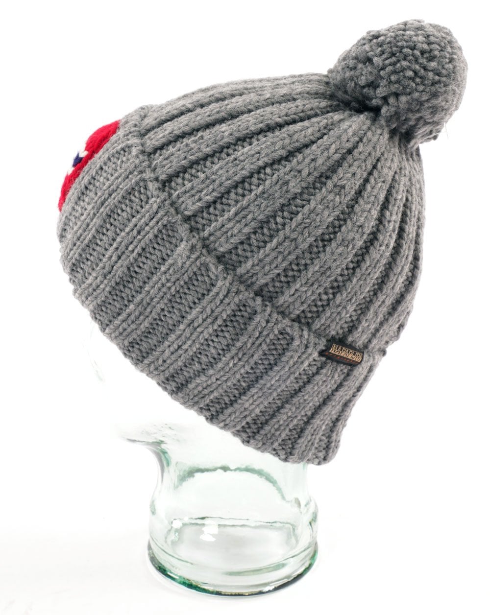 Napapijri Semiury Bobble Hat Mid Grey Marl