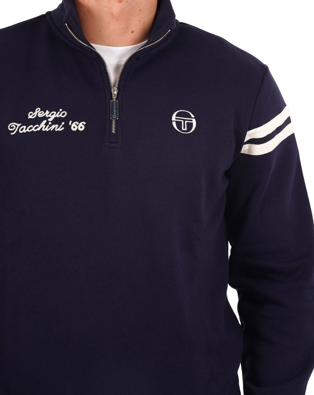 Sergio Tacchini Maurizio 1/4 Zip Sweat Navy Blue
