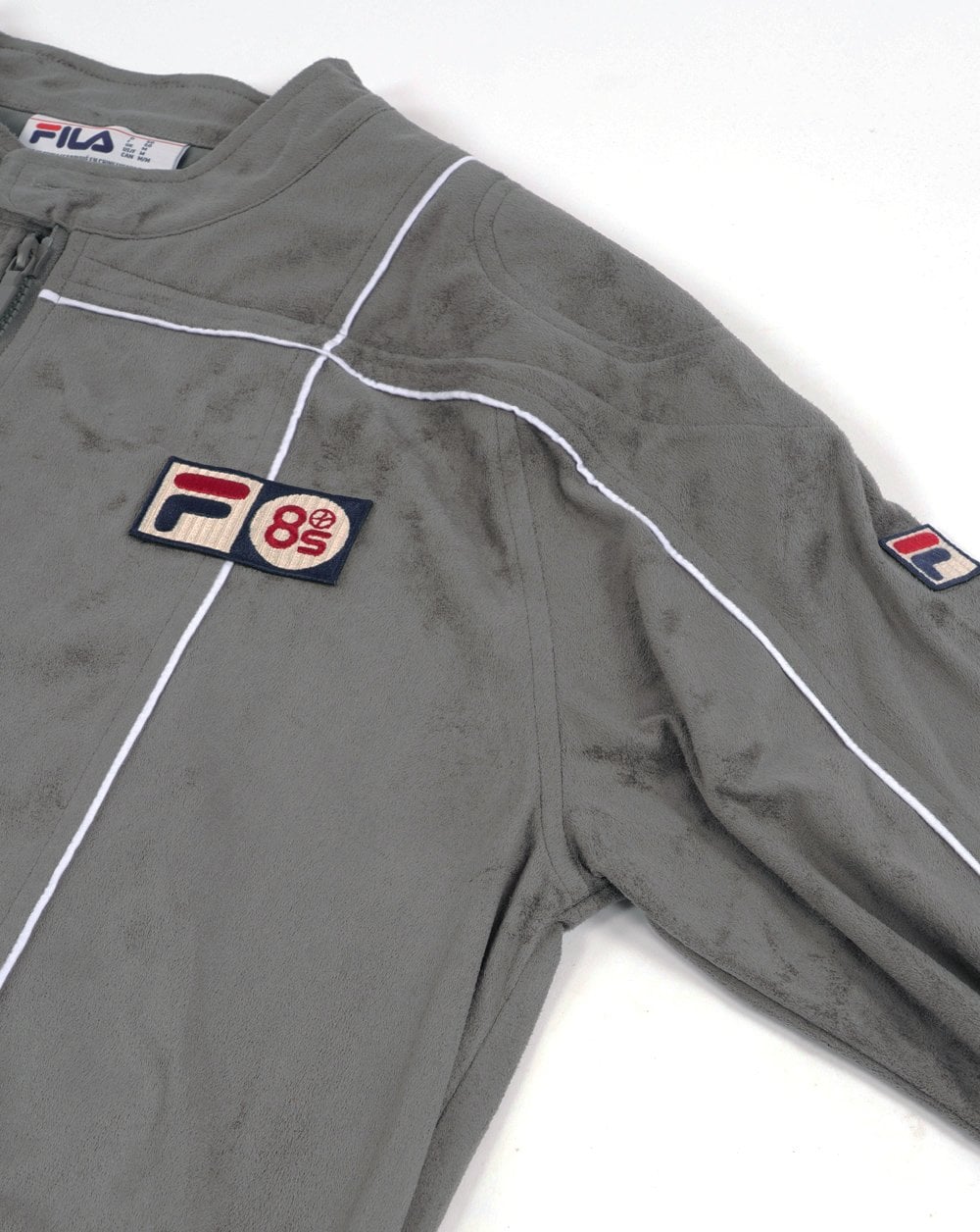 Fila Vintage Terrinda Mk3 Pro Badged Track Top Charcoal Grey/White