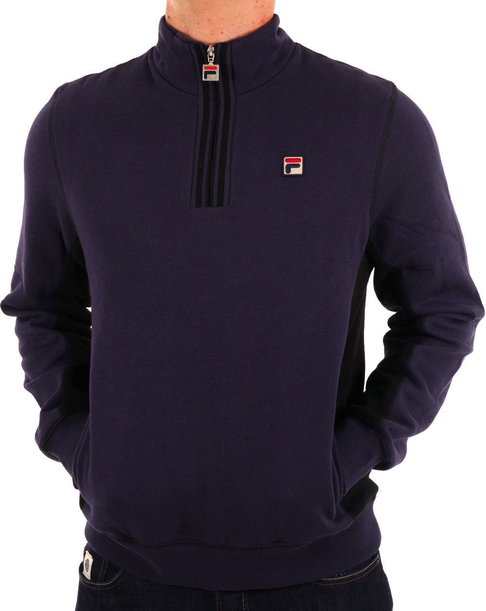 Fila Vintage 1/4 Zip Sweat Navy