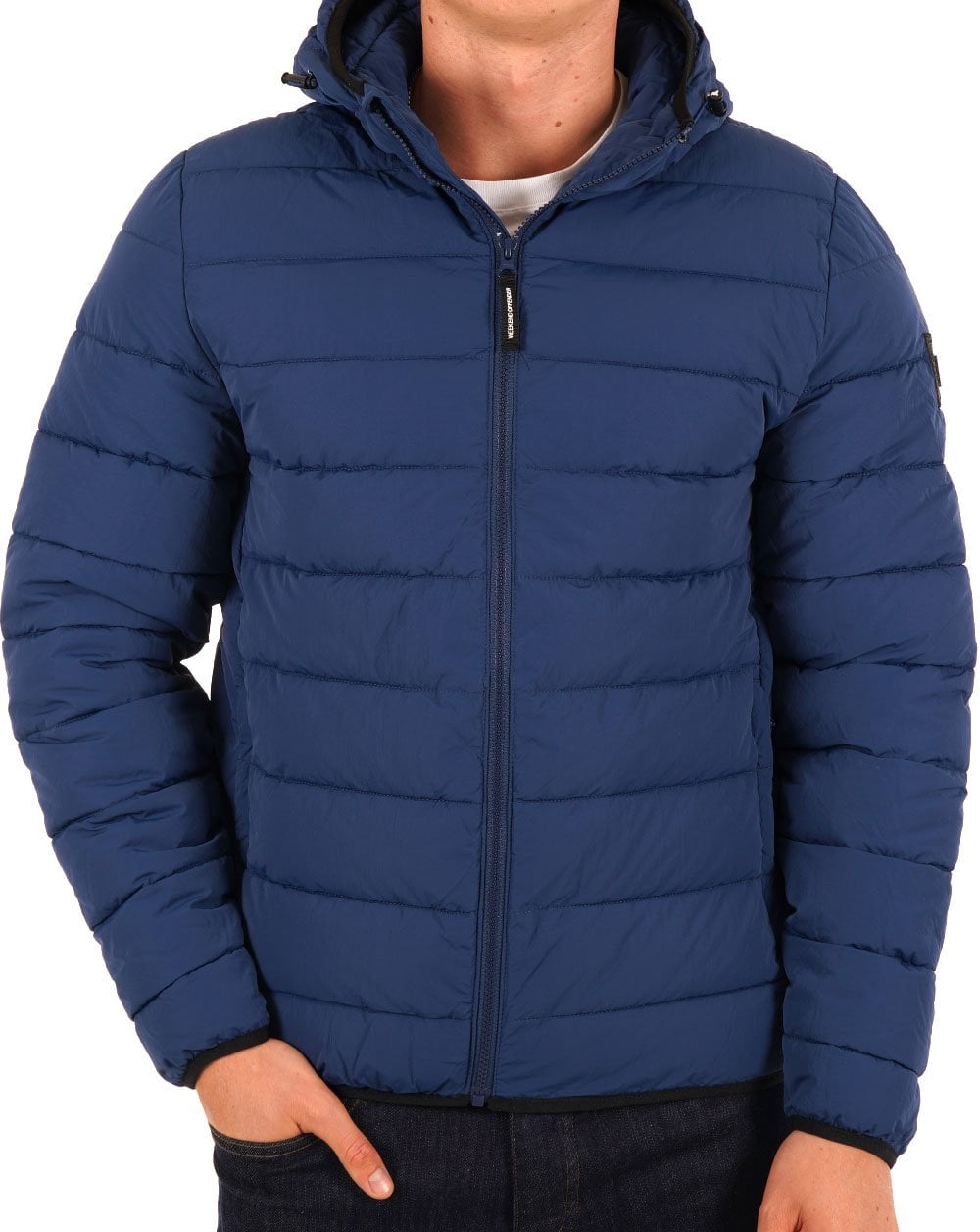 Weekend Offender La Guardia Padded Jacket Petrol Blue