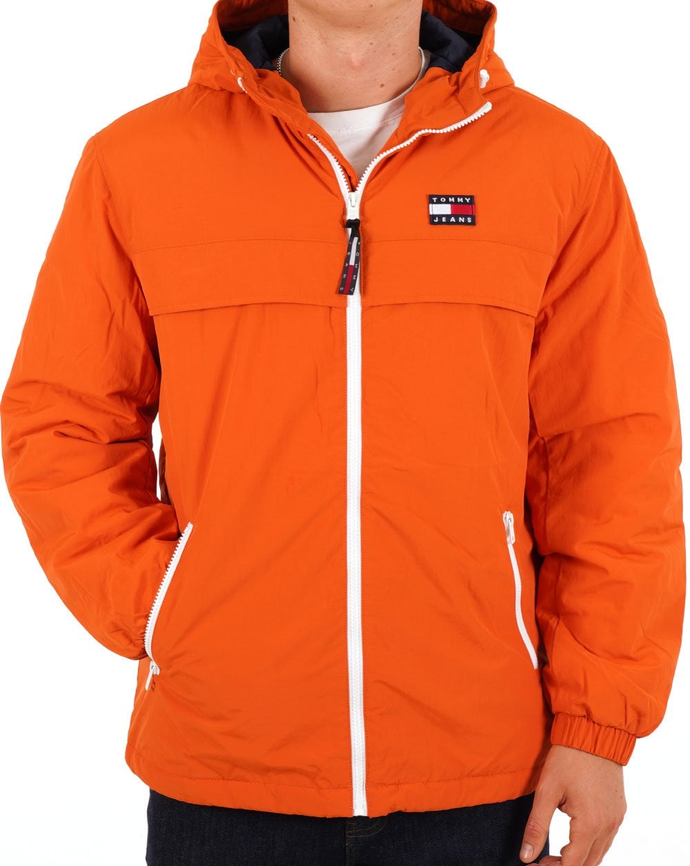 Tommy Jeans Chicago Padded Windbreaker Orange