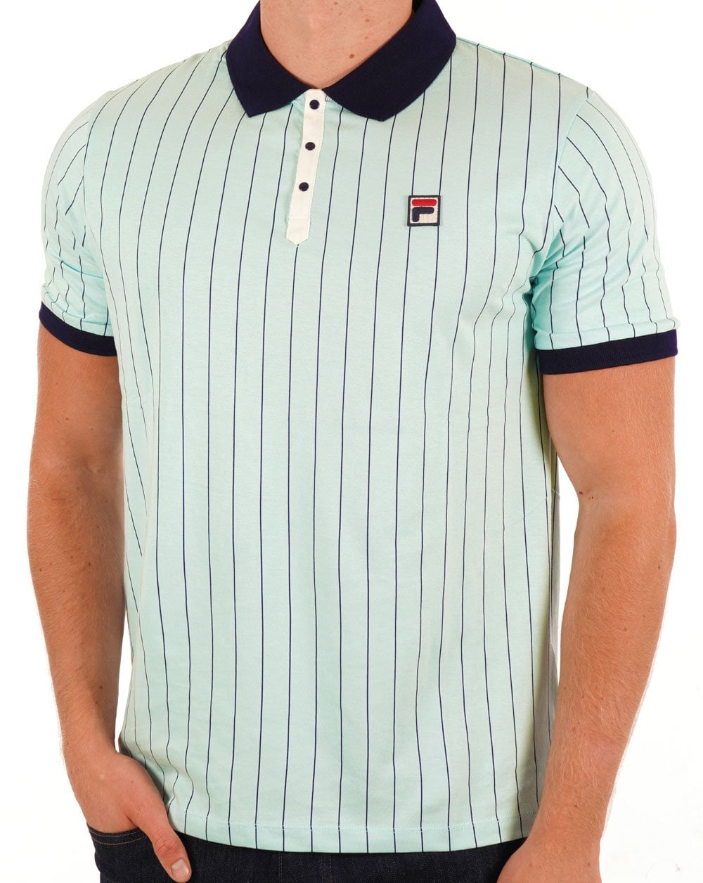 Fila Vintage BB1 Polo Shirt Pastel Turquoise