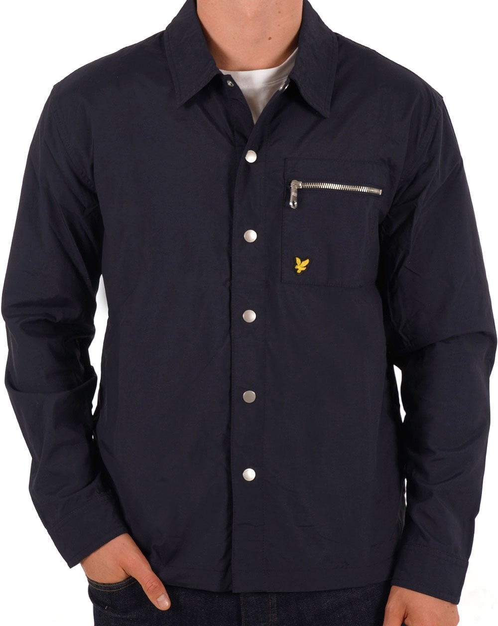 Lyle & Scott Nylon Overshirt Dark Navy