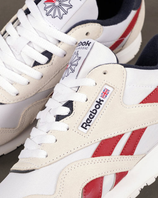 Reebok Reebok Classic Nylon Trainers White Red Navy