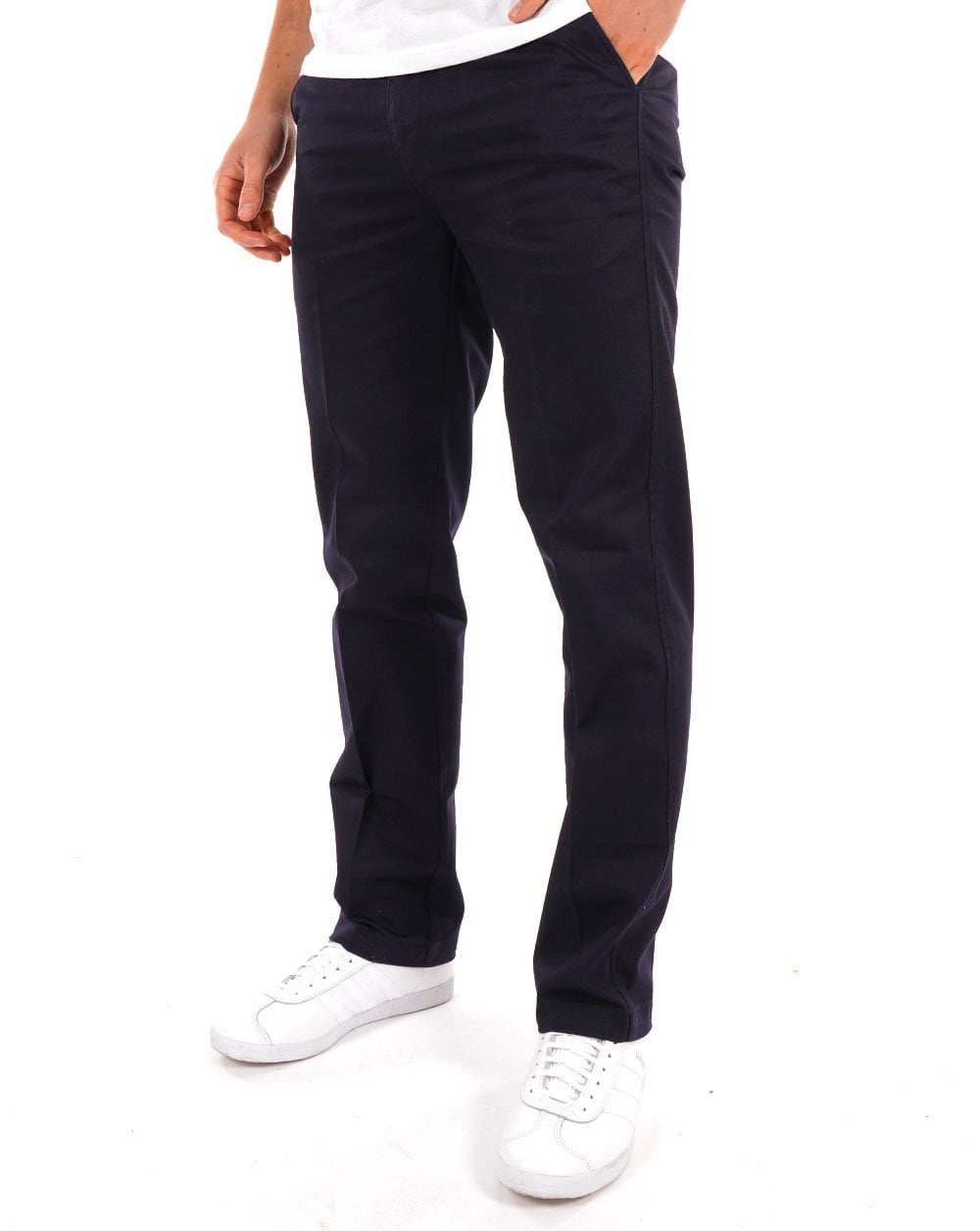Real Hoxton Stay Pressed Trousers Navy