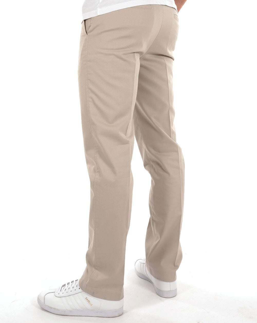 Real Hoxton Stay Pressed Trousers Natural
