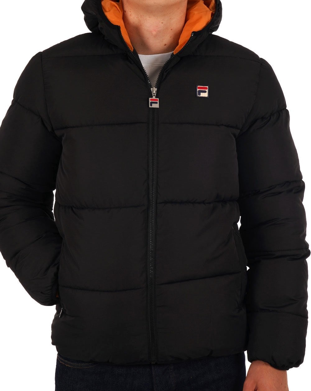 Fila Vintage Harry Puffer Jacket Black