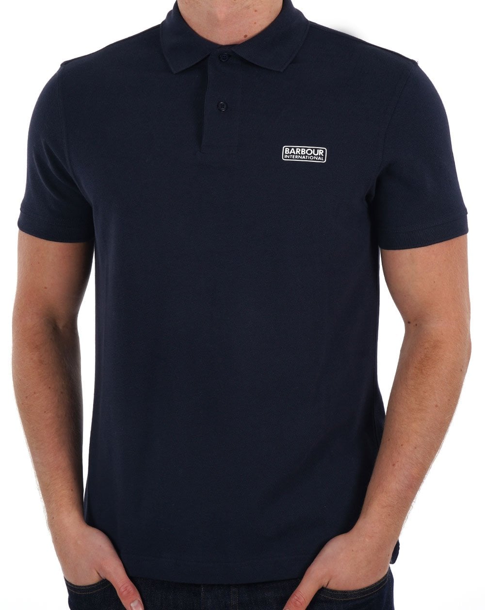 Barbour International Essential Polo Navy