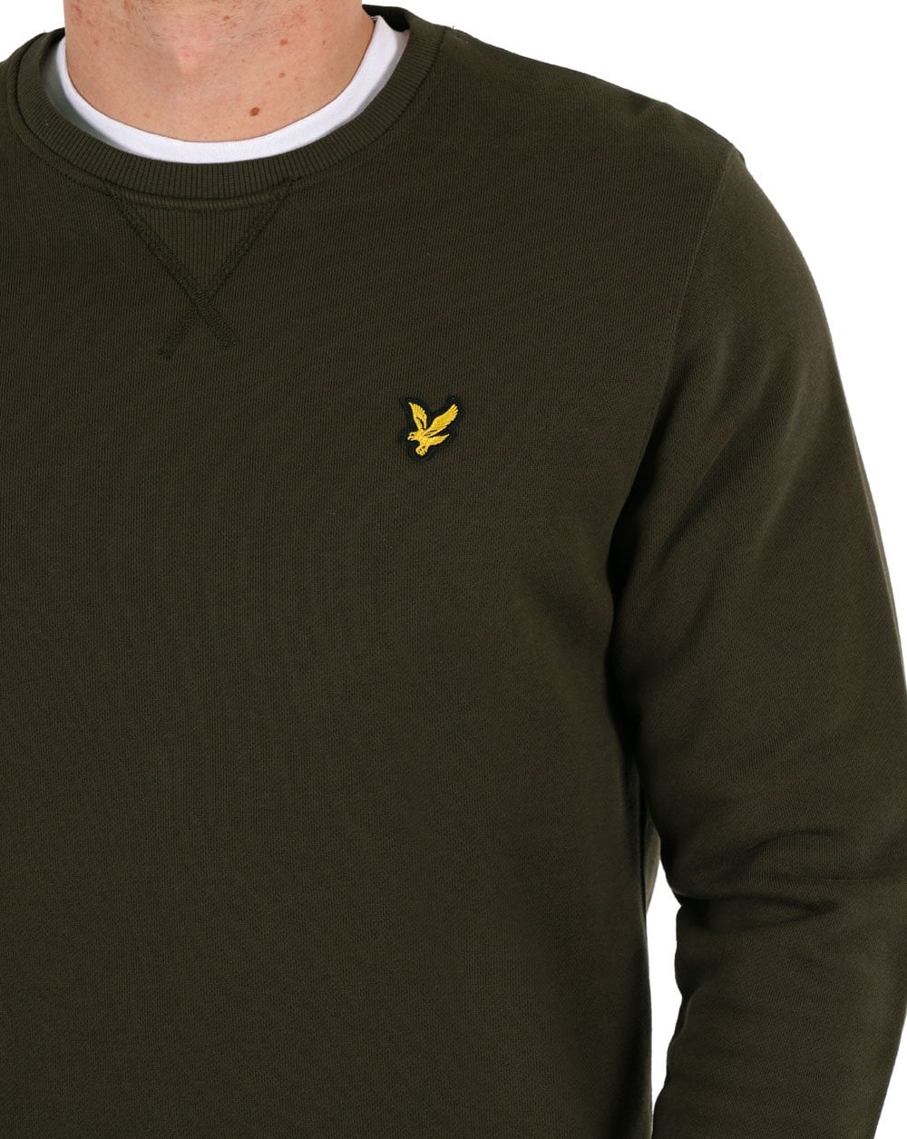 Lyle & Scott Crew Neck Sweatshirt Olive