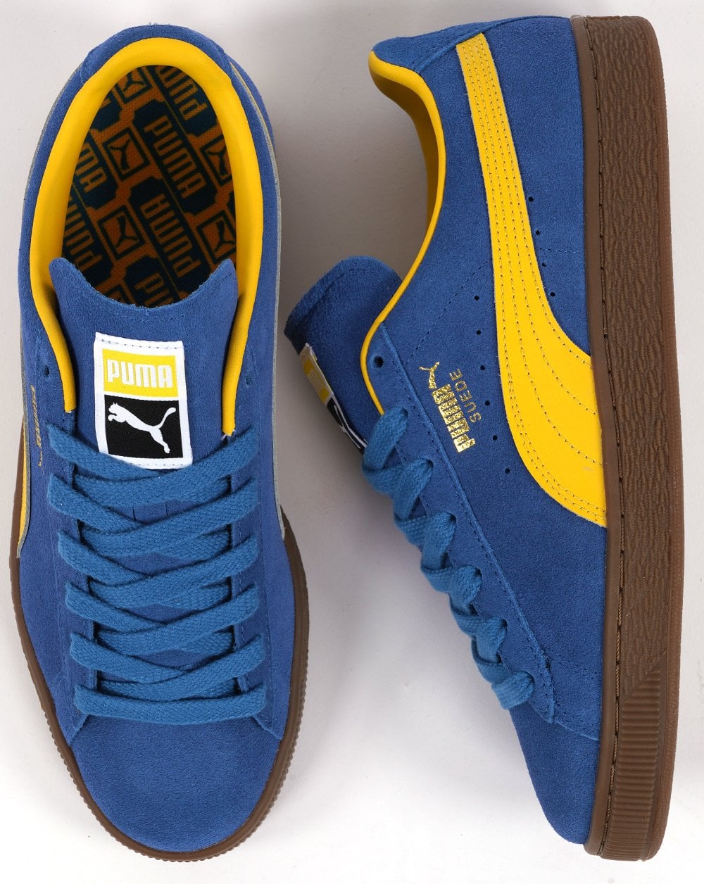 Puma Suede Trainer Bluebird Yellow