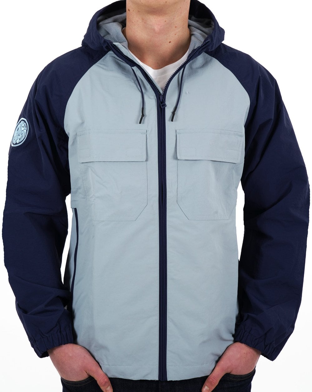 Pretty Green Prestleigh Colourblock Jacket Blue
