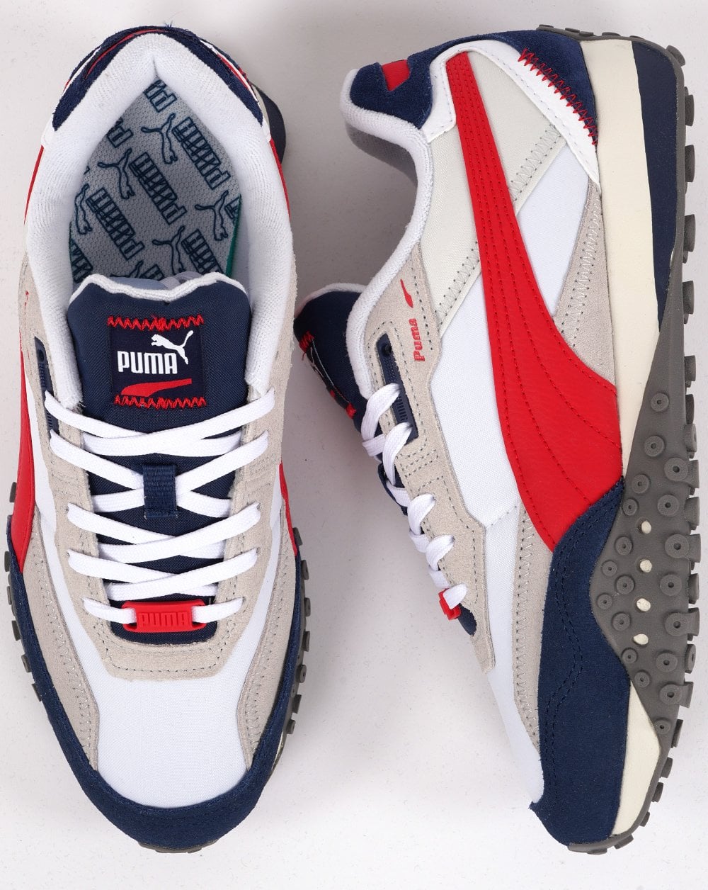 Puma Blktop Rider Trainer White/Persian Blue