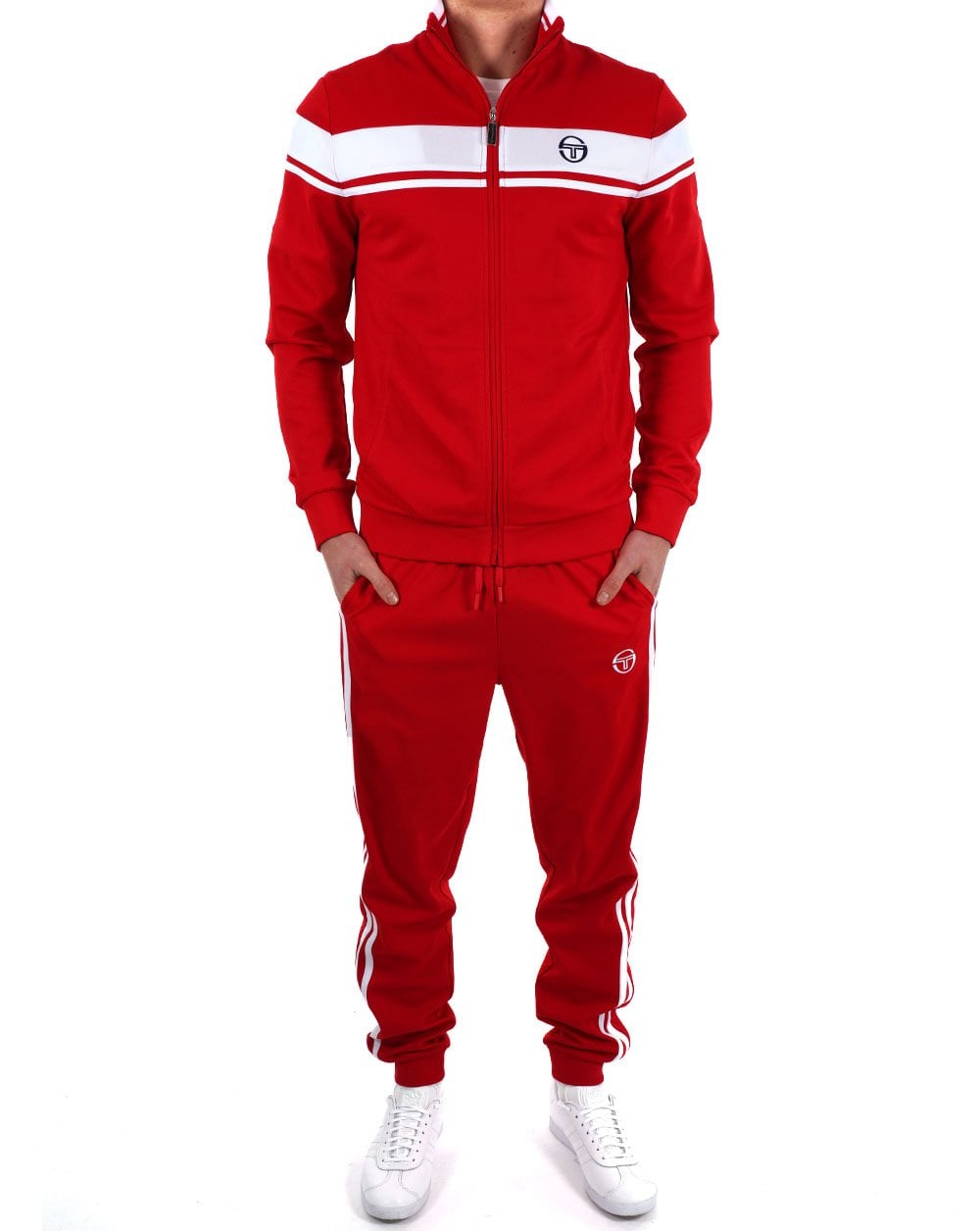 Sergio Tacchini Masters Track Top Red White