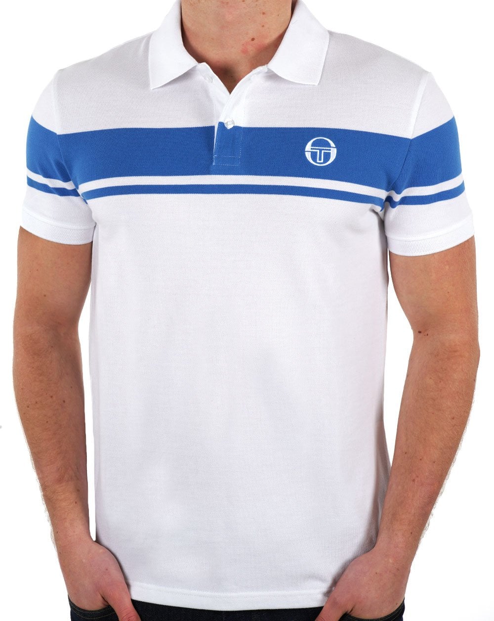 Sergio Tacchini Young Line Polo Shirt White/Blue