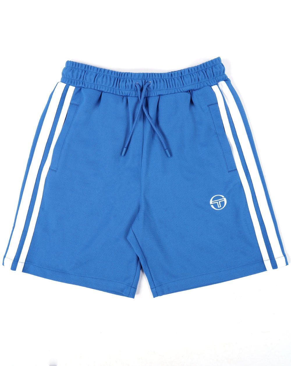 Sergio Tacchini Striped Casual Shorts Blue/White - 80s Casual Classics
