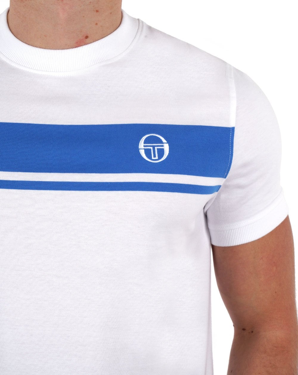 Sergio Tacchini Masters T Shirt White/Blue