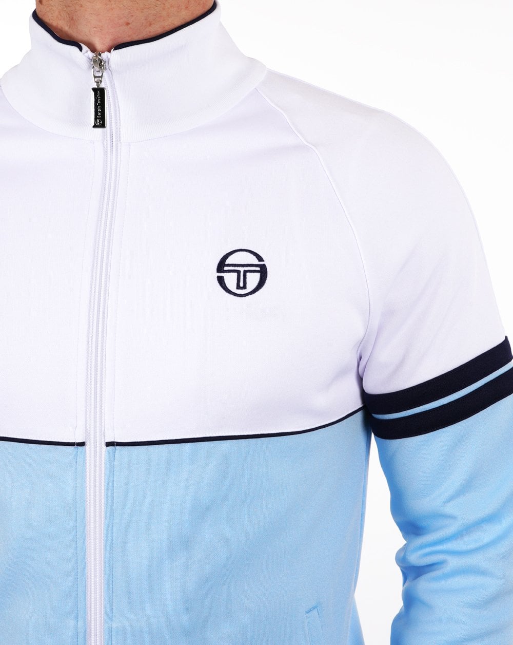 Sergio Tacchini Orion Track Top Sky Blue/white