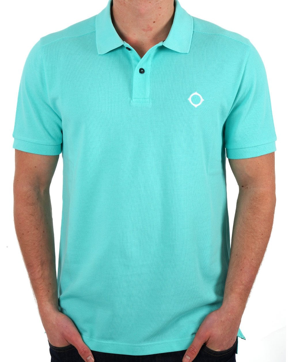 MA.STRUM Pique Polo Aquatic